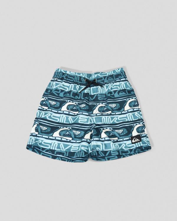 Quiksilver Toddlers' Next Gen Volley Board Shorts in Blue