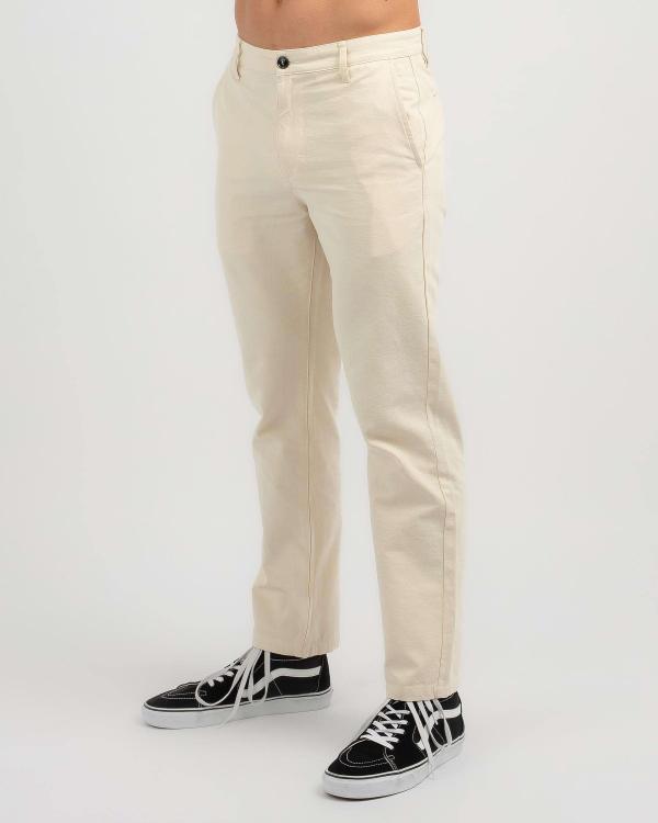 Rhythm Men's Classic Fatigue Pants in White