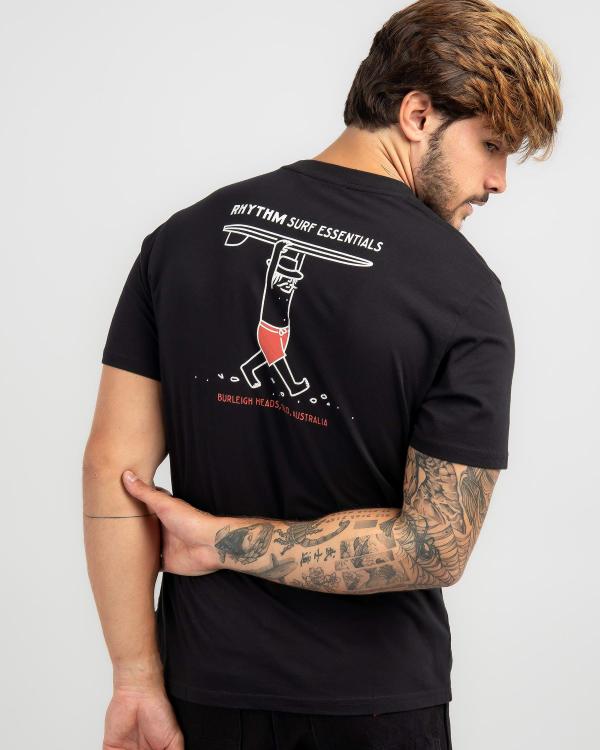 Rhythm Men's Wanderer T-Shirt in Black