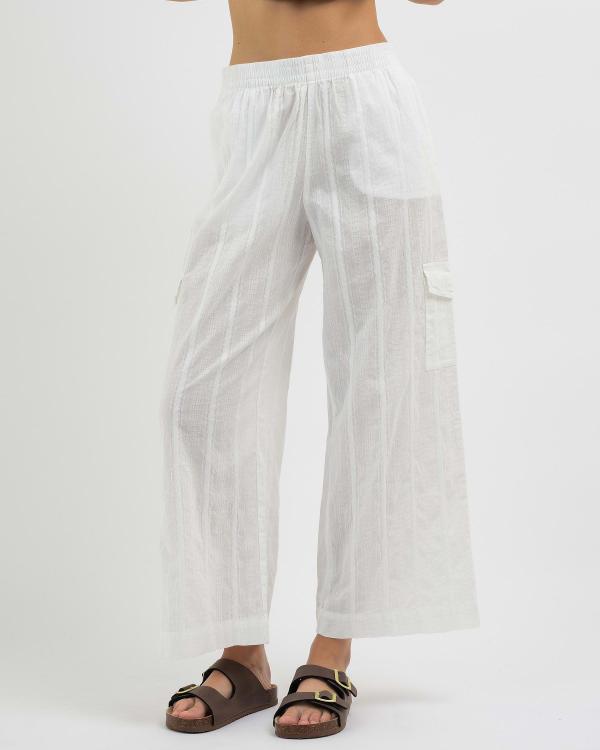 Rhythm Women's Amalfi Beach Pants in White