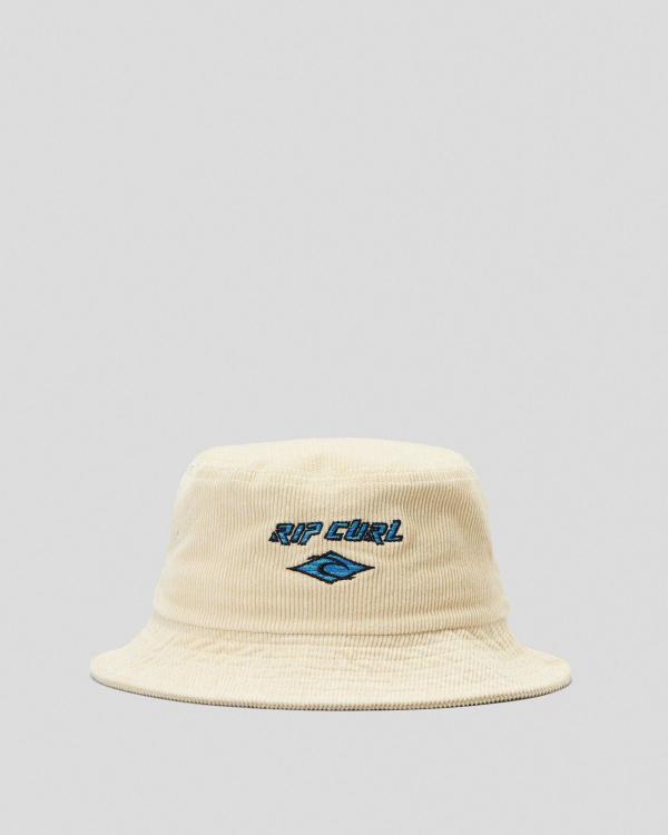 Rip Curl Boys' Diamond Cord Bucket Hat in Grey