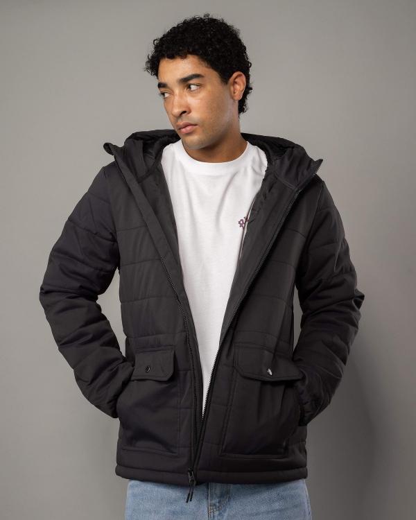 Rip Curl Men's Anti Series Ridge Hooded Jacket in Black