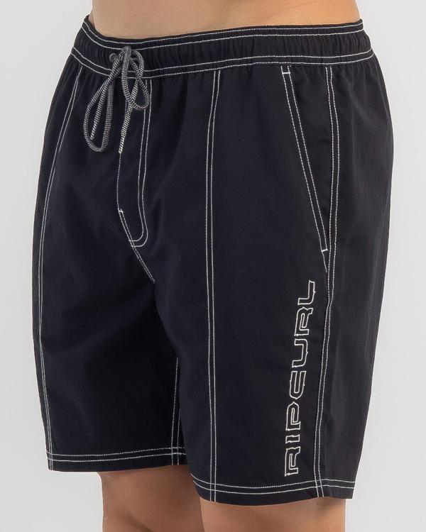 Rip Curl Men's Archive Spike Volley Board Shorts in Black