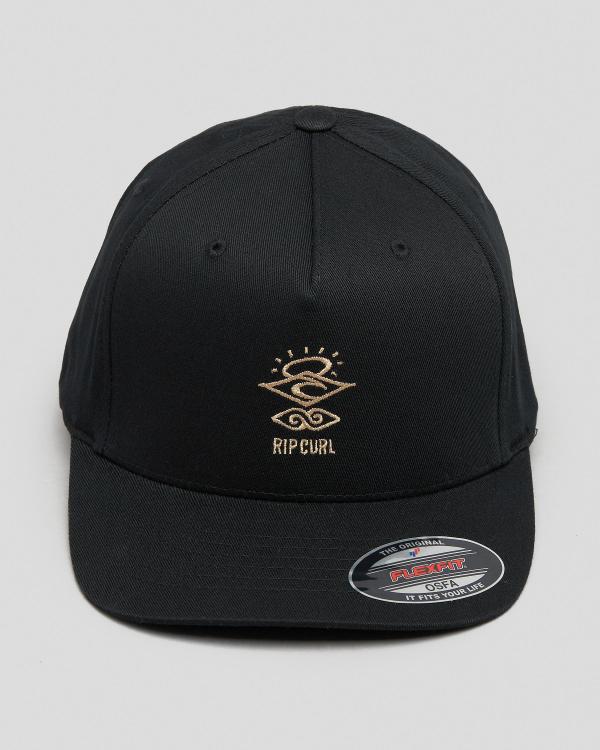 Rip Curl Men's Icons Eco Flexfit Cap in Black