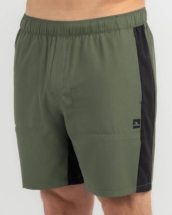 Rip Curl Men's Vaporcool Pivot Volley Shorts in Green