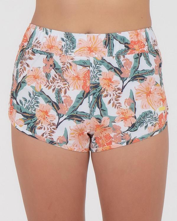 Roxy Girls' Choose Happy Board Shorts in Floral