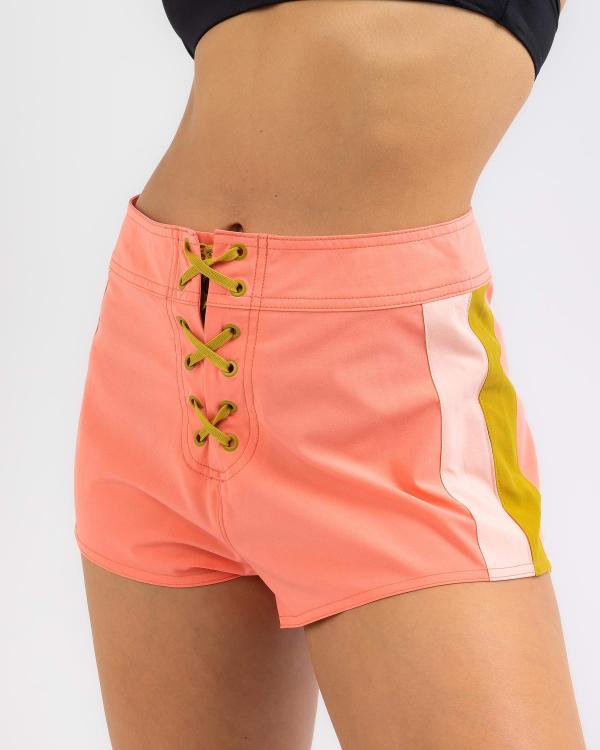 Roxy Women's Babe Board Shorts in Pink