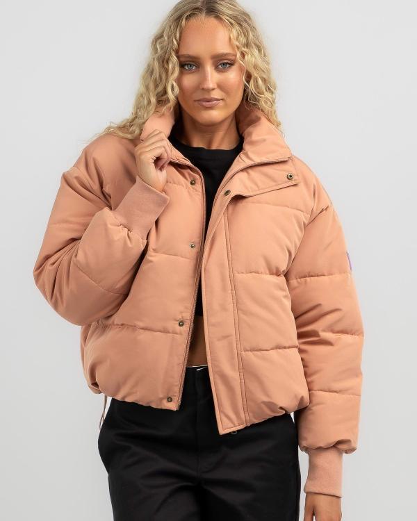 Roxy Women's New Age Puffer Jacket in Natural