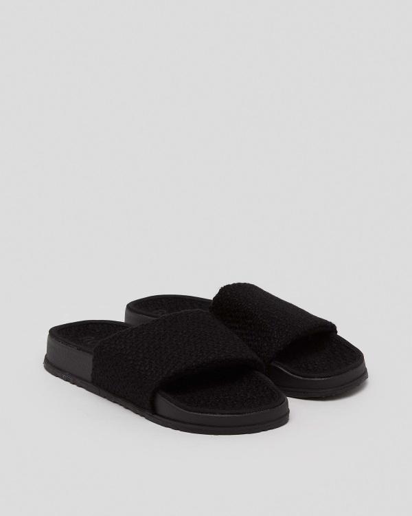 Roxy Women's Slippy Boucle Slides Sandals in Black