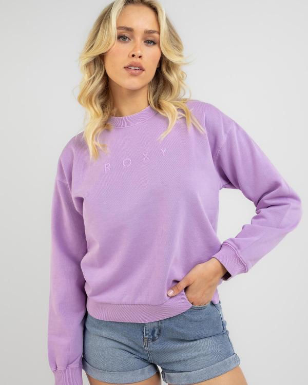 Roxy Women's Until Daylight Sweatshirt in Purple