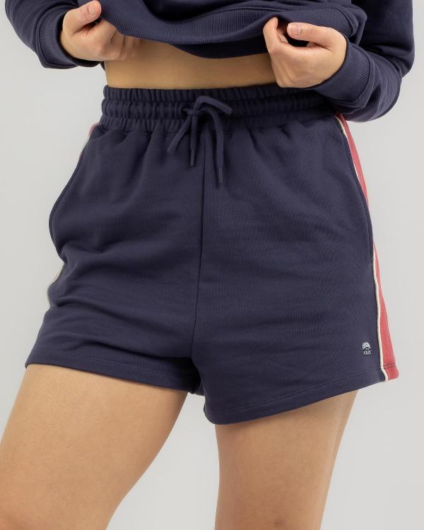 Russell Athletic Women's Graduate Shorts in Purple