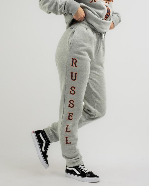 Russell Athletic Women's Midfielder Track Pants in Grey