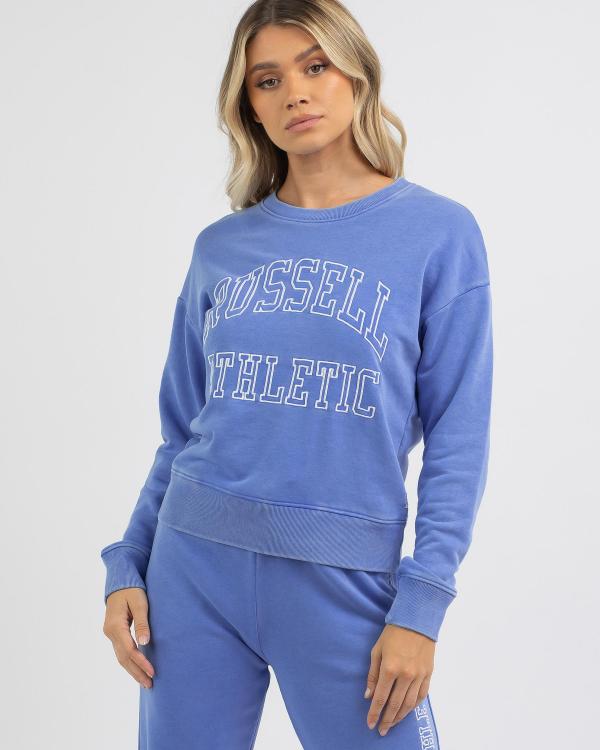 Russell Athletic Women's Washback Sweatshirt in Blue