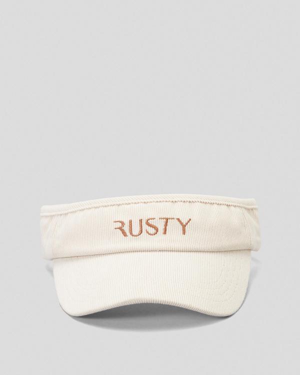 Rusty Women's Skye Visor Hat in White