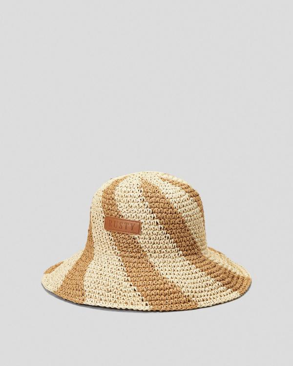 Rusty Women's Sundae Swirl Straw Hat in Natural