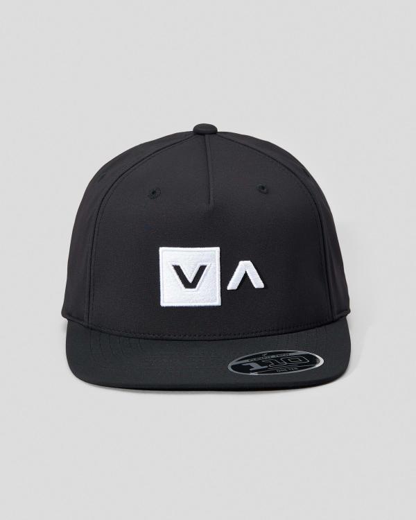RVCA Men's Commonwealth Deluxe Snapback Cap in Black