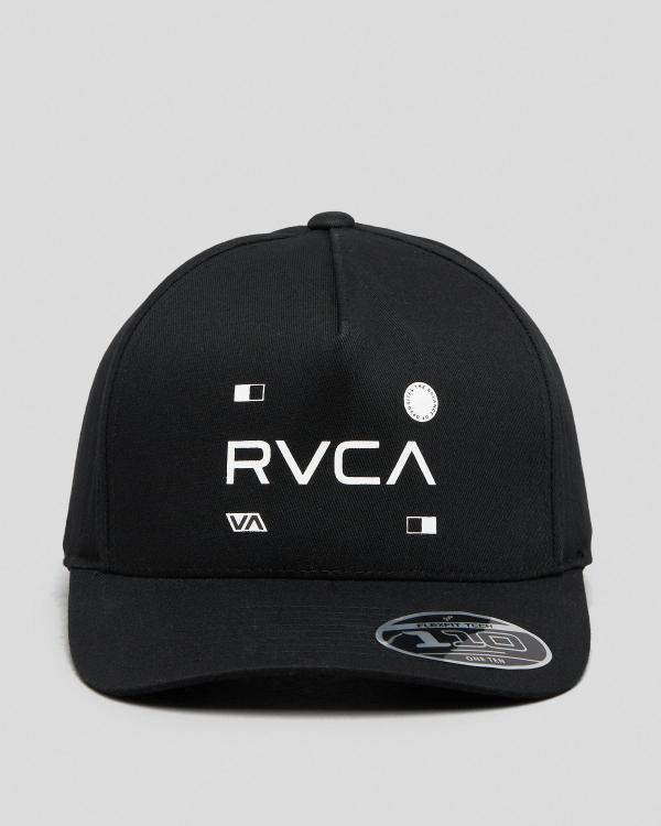 RVCA Men's Upstanding Snapback Cap in Black