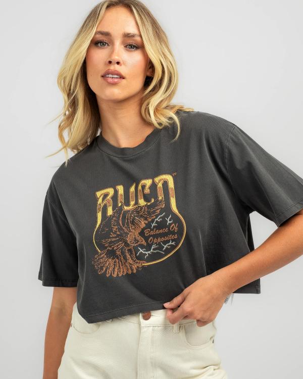 RVCA Women's Eagle Half T-Shirt in Black