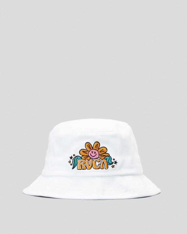 RVCA Women's United Pops Bucket Hat in White