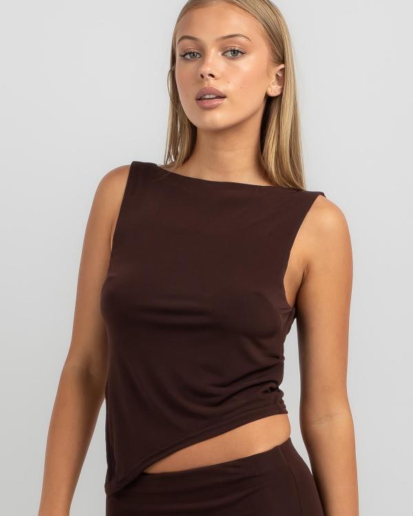 Saints And Secrets Women's Adeline Top in Brown