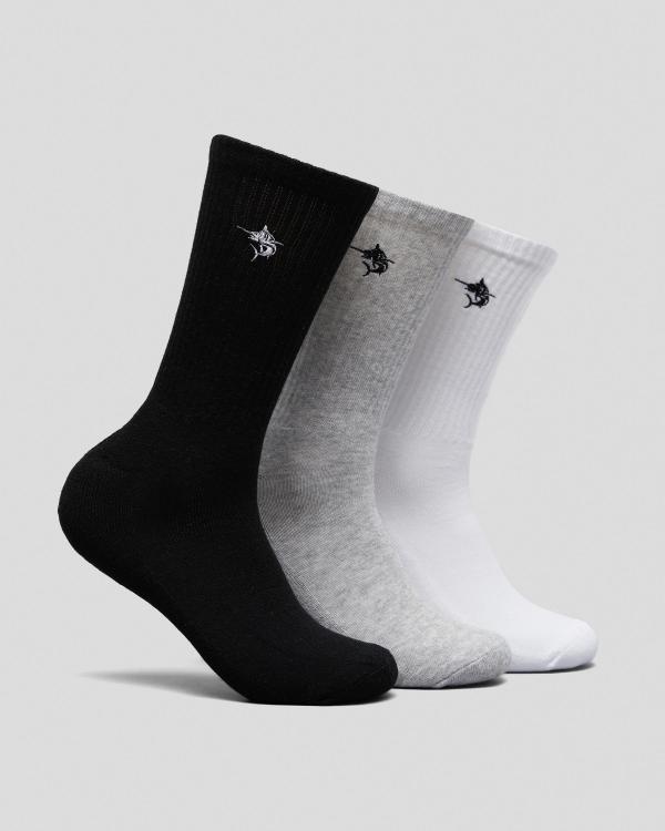 Salty Life Men's Angler 3 Pack Socks