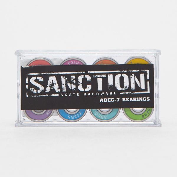 Sanction Rainbow Abec 7 Skateboard Bearing Pack