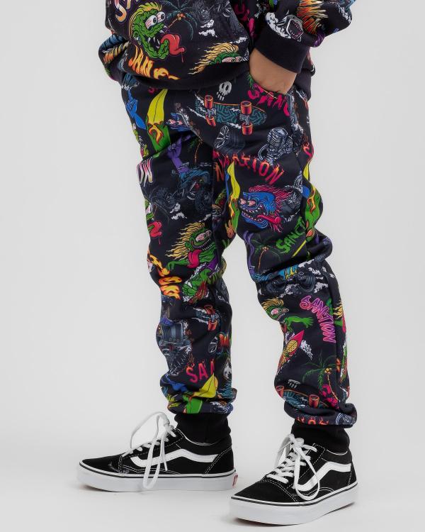 Sanction Toddlers' Monsters' Trackpants in Black