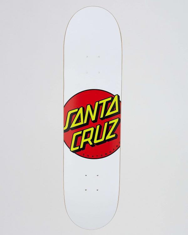 Santa Cruz Classic Dot 8.0 Skateboard Deck in Black