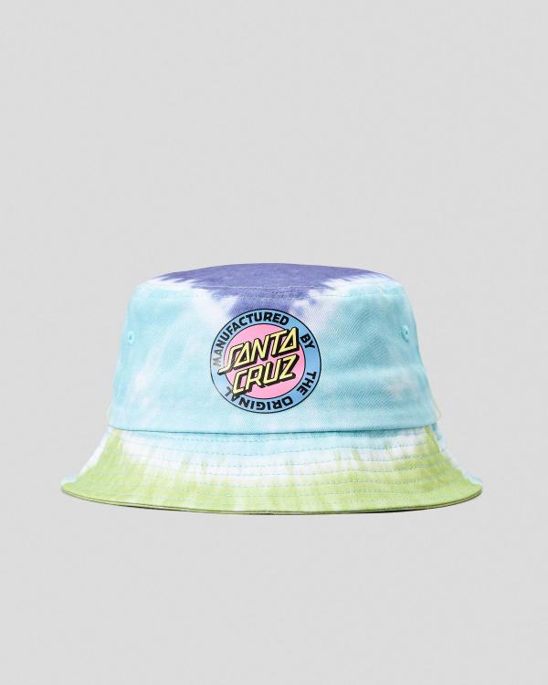 Santa Cruz Women's Mfg Dot Retro Bucket Hat in Blue