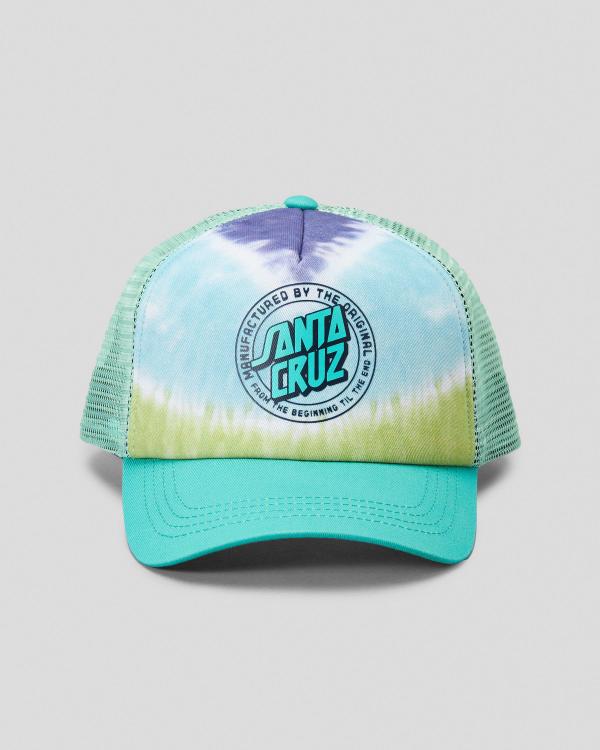 Santa Cruz Women's Mfg Dot Trucker Cap in Green