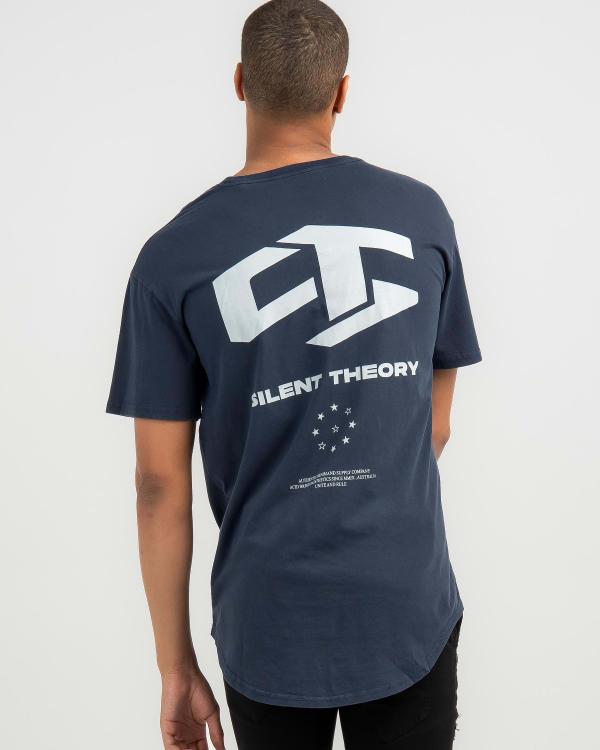 Silent Theory Men's Shredder Tail T-Shirt in Navy