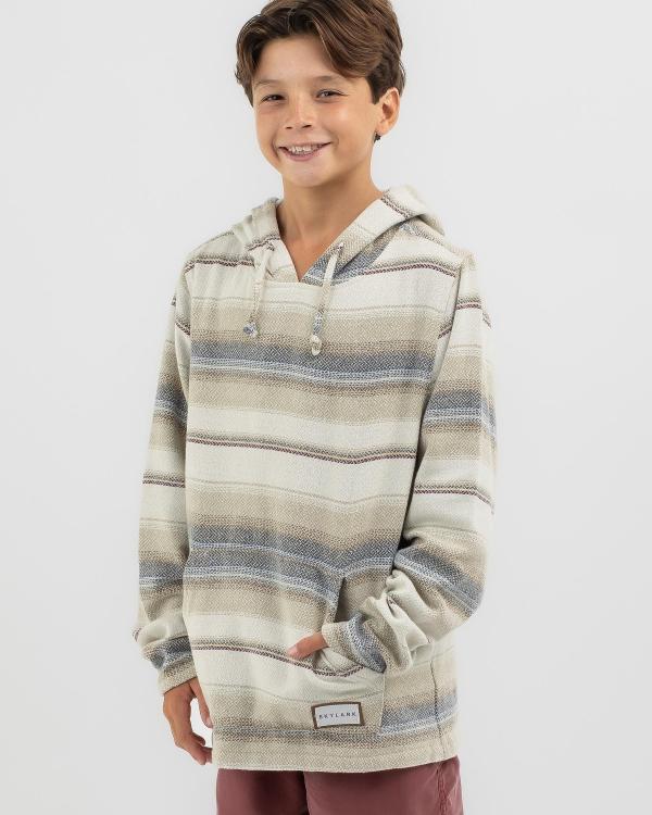 Skylark Boys' Disguise Knit Hoodie in Grey