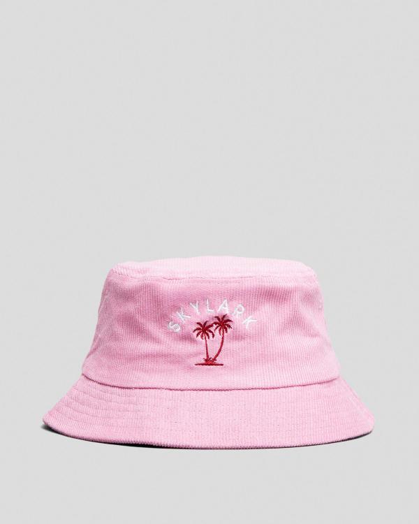 Skylark Men's Journey Cord Bucket Hat in Pink