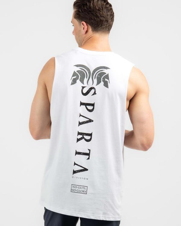 Sparta Men's Protector Muscle Tank Top in White