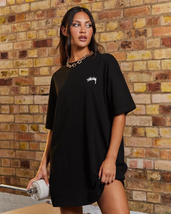 Stussy Women's Bulldog T-Shirt Dress in Black