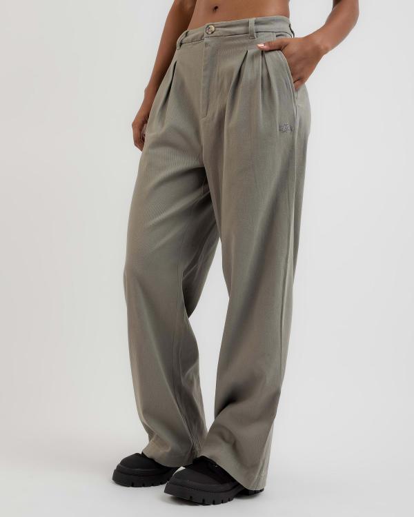 Stussy Women's Kit Pleated Pants in Grey