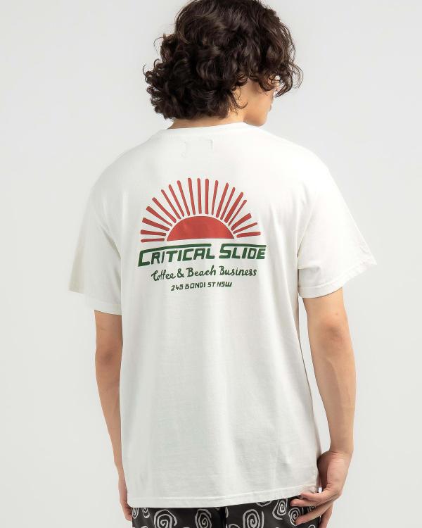 The Critical Slide Society Men's Rising Sun T-Shirt in White