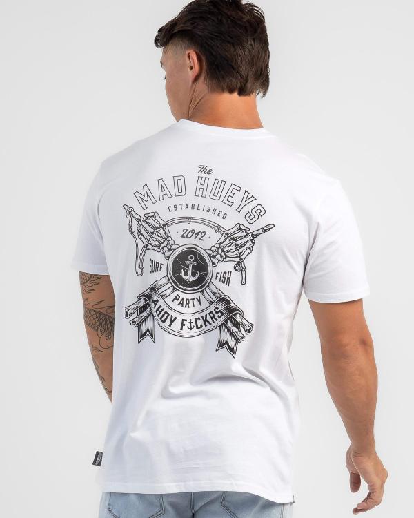 The Mad Hueys Men's Get Bent T-Shirt in White