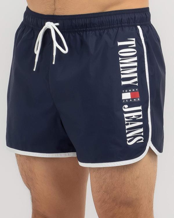 Tommy Hilfiger Men's Runner Beach Shorts in Navy