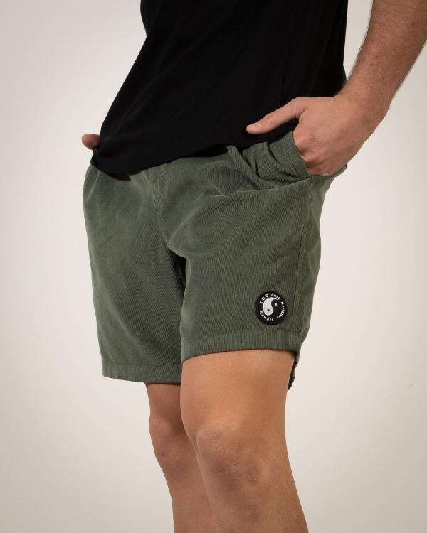 Town & Country Surf Designs Men's All Day Beach Shorts in Green