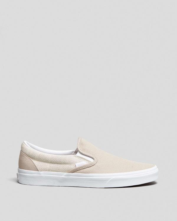 Vans Men's Classic Slip-On Shoes in Natural