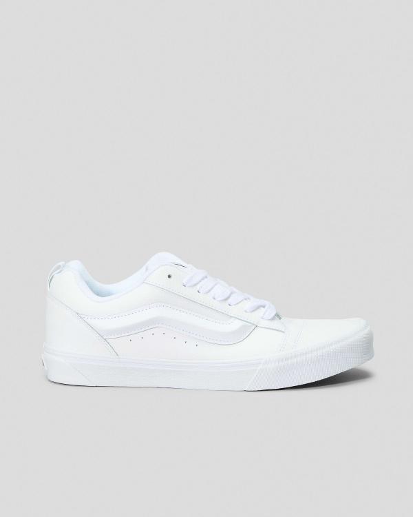 Vans Men's Knu Skool Leather Shoes in White