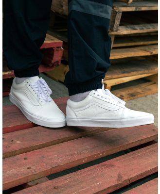 Vans Men's Old Skool Leather Shoes in White