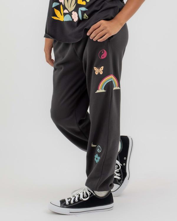 Volcom Girls' Truly Stoked Pants in Black