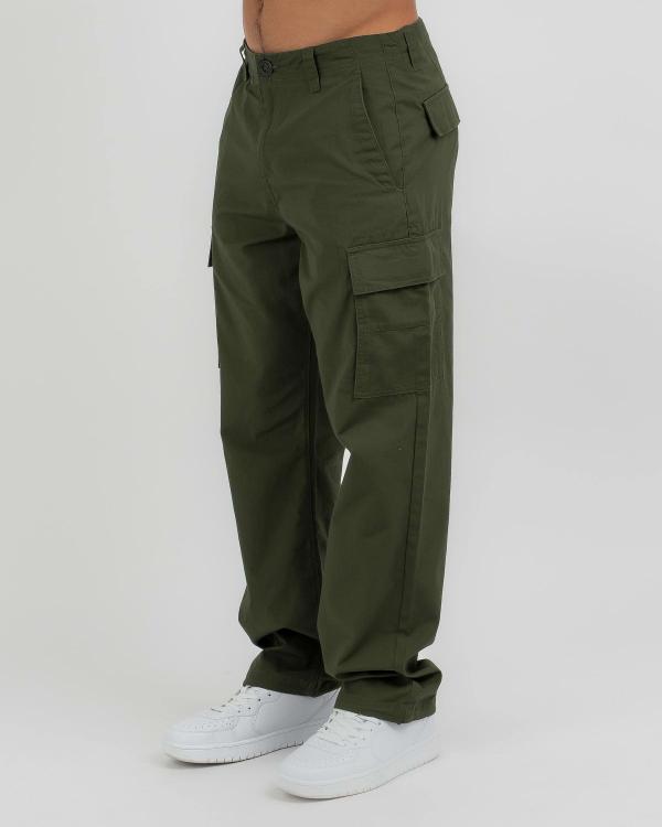 Volcom Men's Squads Cargo Loose Tapered Pants in Green