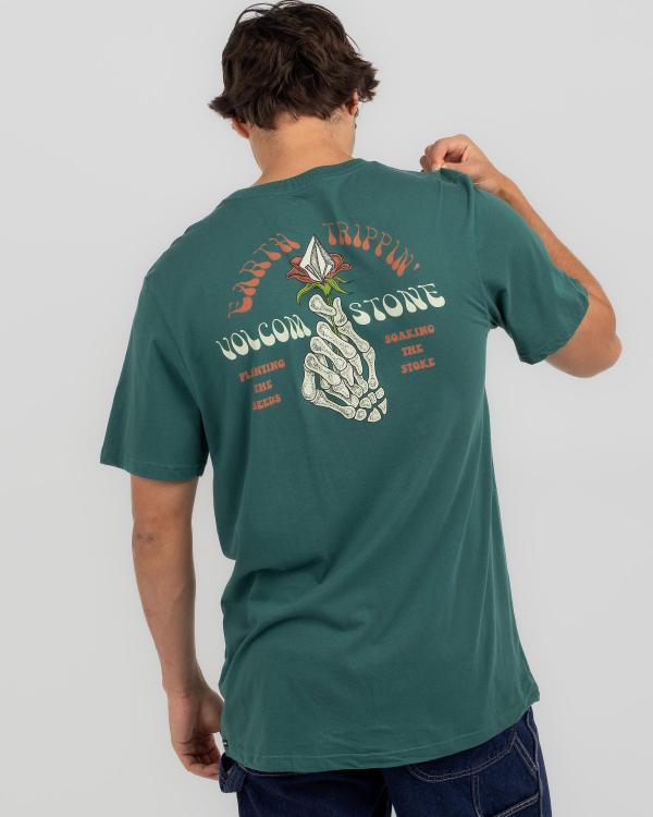Volcom Men's Stone Stoker T-Shirt in Green