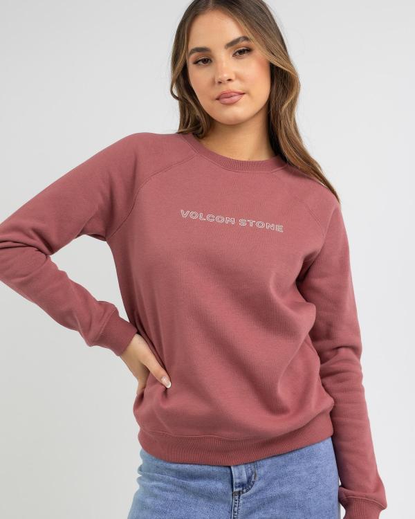 Volcom Women's Get More Sweatshirt in Purple