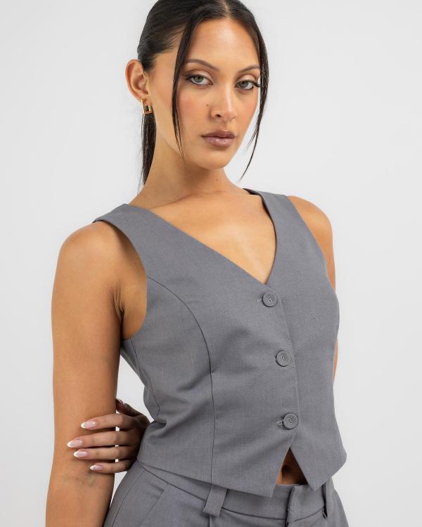 Winnie & Co Women's Esperance Vest Top in Grey