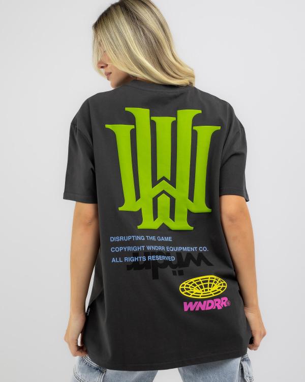 Wndrr Women's Obscure Box Fit T-Shirt in Black