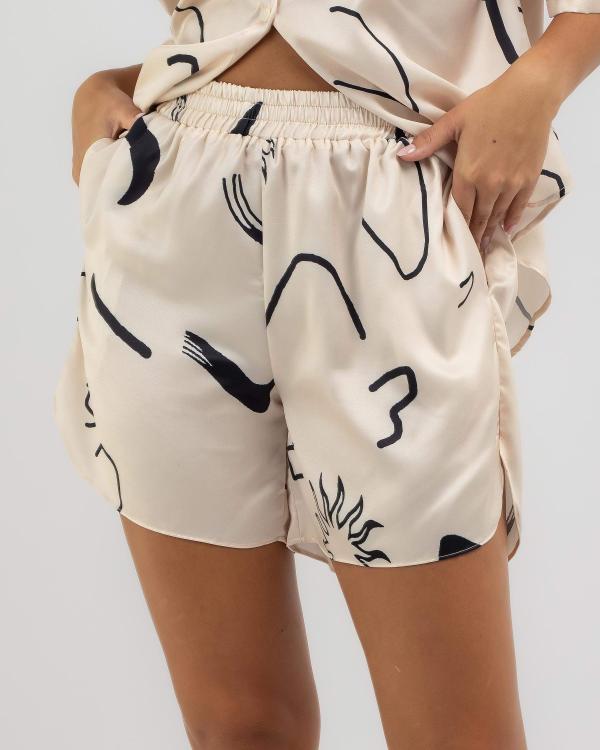 YH & Co Women's Amalfi Shorts in Cream